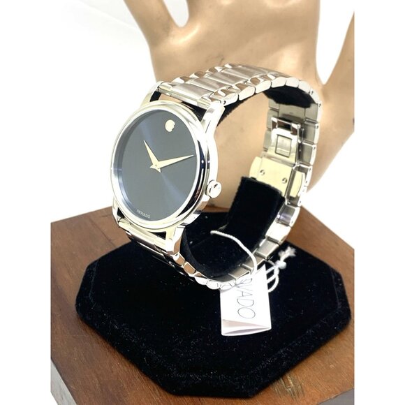 Movado Men's Watch 2100015 Museum Blue Dial Swiss Quartz Stainless Steel 39mm - Picture 2 of 14